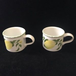 Lemon Grove Flat Coffee Tea Cup Set By Portmeirion